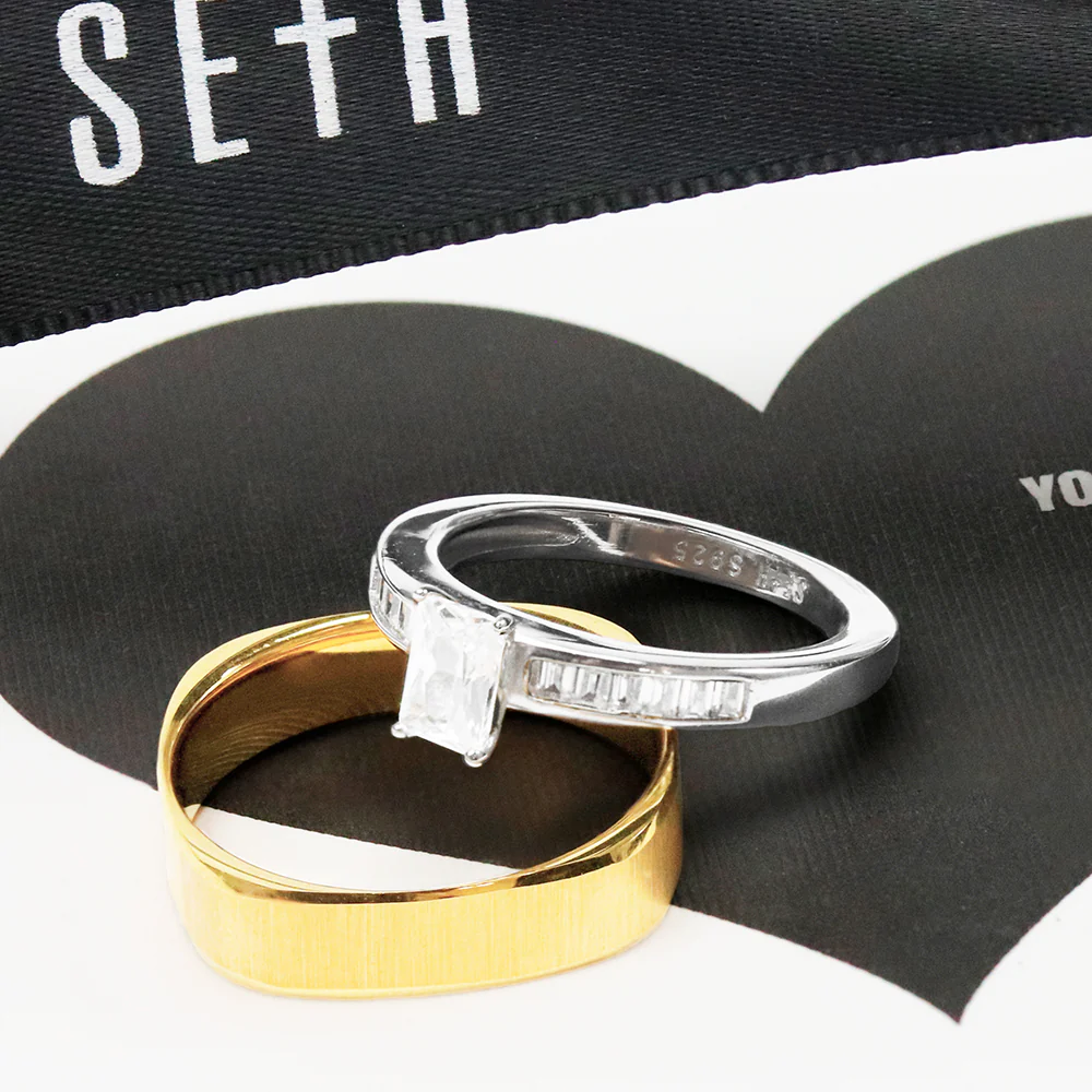 Aliança de Tungstênio London Ouro Fosco 5mm - Image 4