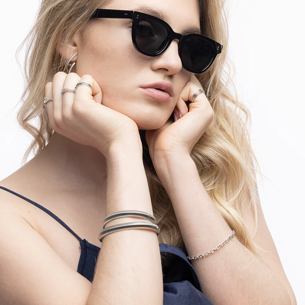 Bracelete Dallas Titânio Prata - Image 3